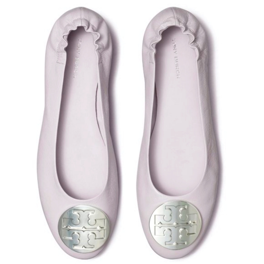 Tory Burch Claire Ballet Flats Sz 7, Lilac